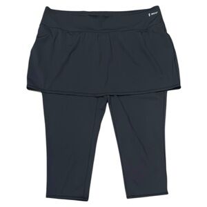 zuda Black Skirted Leggings